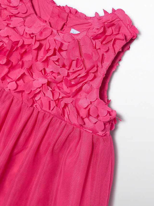 Children's Dress Sleeveless Fuchsia