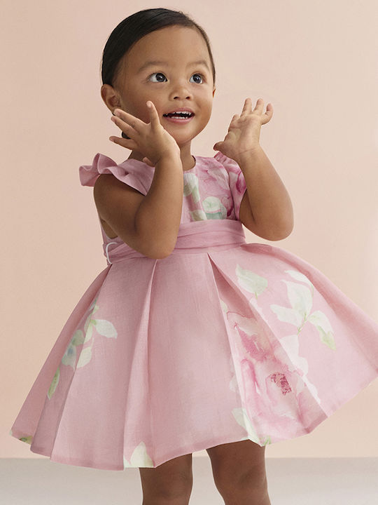 Children's Dress Linen Pink