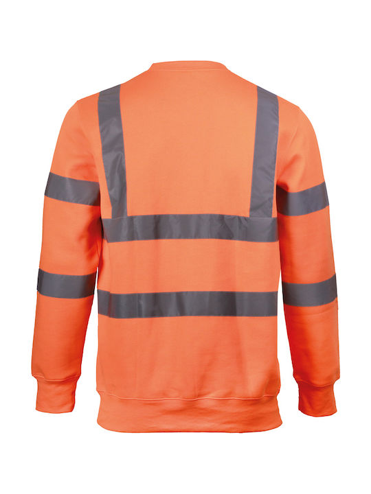 Arbeitshemden und T-Shirts Sweatshirt mit reflektierenden Bändern Gelbes Fluo