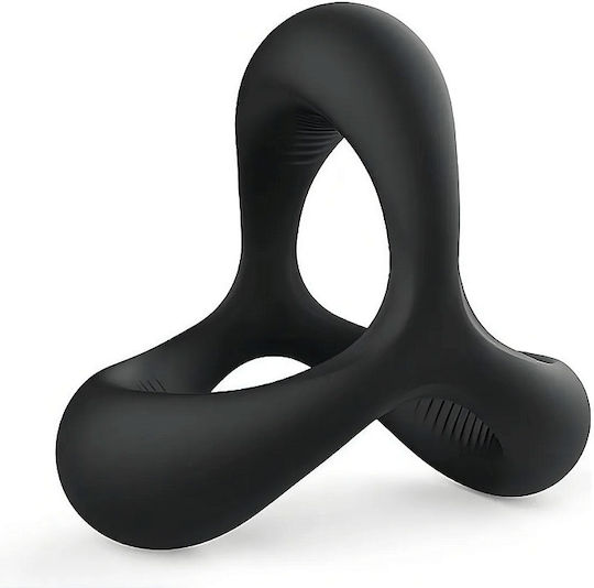 Smd Tamer Adjustable Silicone Penis Pleasure Ring Ρυθμιζόμενο Δαχτυλίδι Πέους Σιλικόνη Black