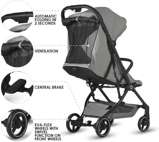 Coccolle Baby Stroller Suitable for Newborn Greystone 8kg