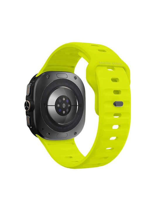 Mobile Origin Easy Strap Silicone Galaxy Watch Ultra 47mm Fluorescence Yellow Mo-sgwu-fylw