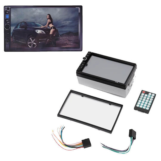 PerVoi Sistem Audio Auto 2DIN (Bluetooth/USB/WiFi/GPS/Apple-Carplay/Android-Auto) cu Ecran Tactil 7"
