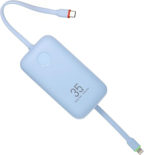 Veger Power Bank 10000mAh 35W with USB-A Port and USB-C Port Power Delivery Blue