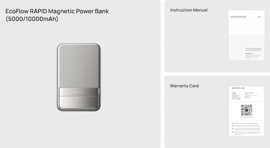 EcoFlow Rapid MagSafe Power Bank 10000mAh 30W με Θύρα USB-C Μαύρο