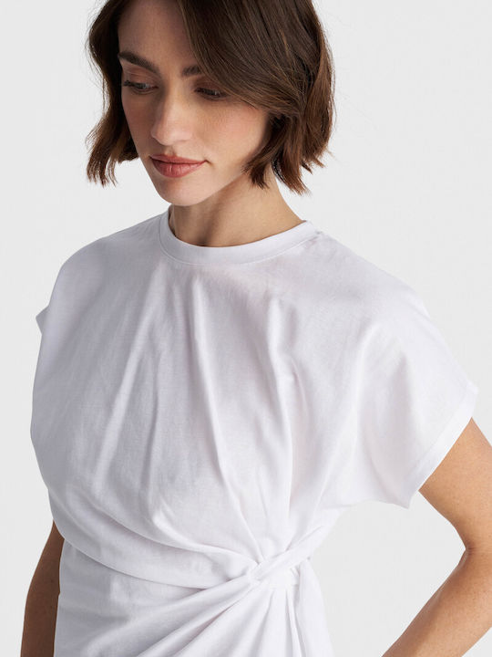 Women's Blouse Short Sleeve White