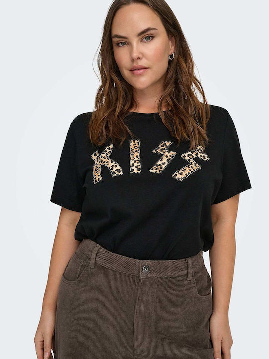 Γυναικείο T-shirt black/kiss