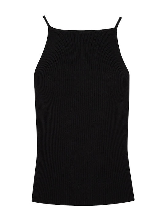 Women's Sleeveless Sweater Black