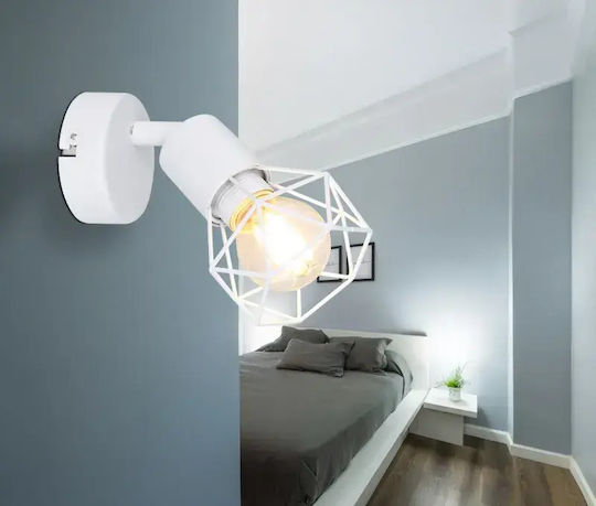 Globo Lighting Xara I Μοντέρνο Φωτιστικό Τοίχου με Ντουί E14 Λευκό 13x12.5εκ.