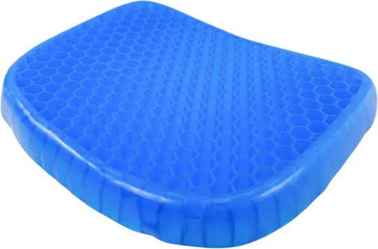 Chair Cushion Μαξιλάρι Καθίσματος Πλάτης με Memory Foam 37x30x4cm σε Μπλε χρώμα