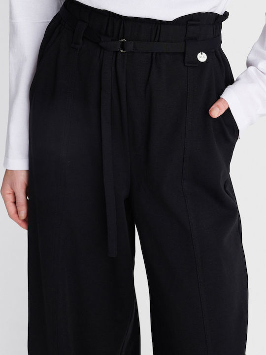Women's Fabric Trousers Black