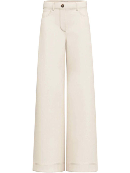 Women's Fabric Trousers Beige