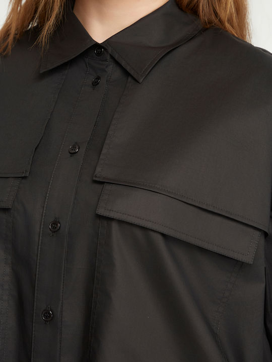 Women's Long Sleeve Shirt Black