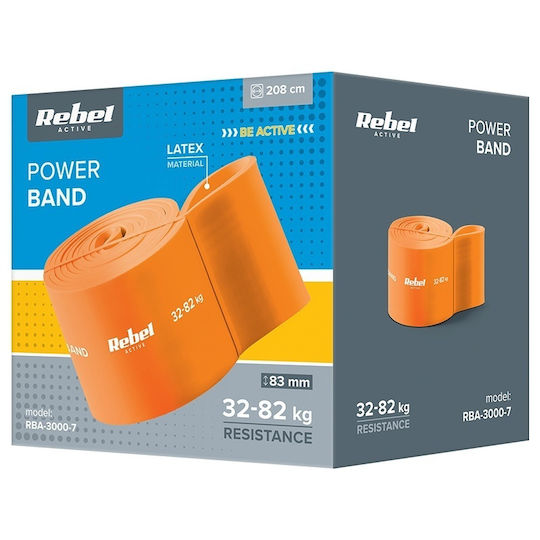 Rebel Widerstandsbänder Elastisches Band Orange 2.08m