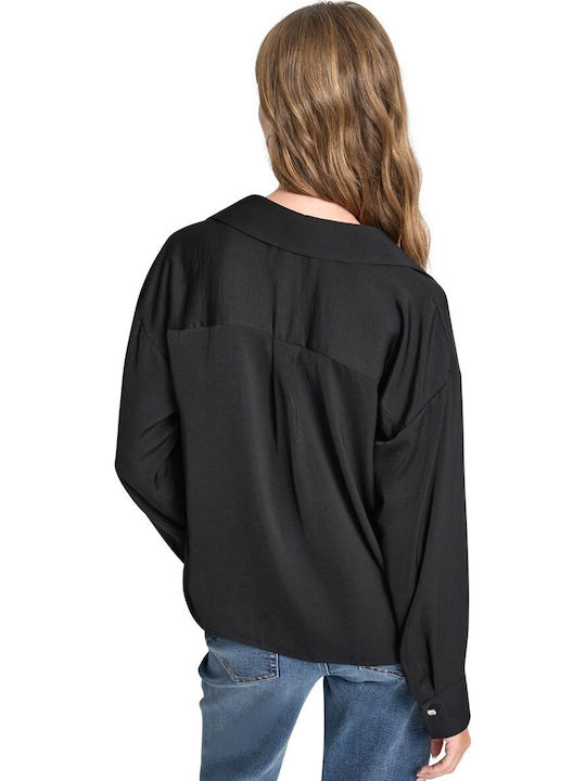 Women's Long Sleeve Shirt Black