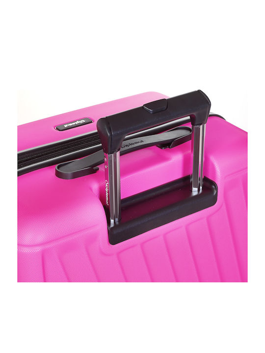 Diplomat Medium The Box Collection Suitcase Hard Pink with 4 Wheels Height 57cm