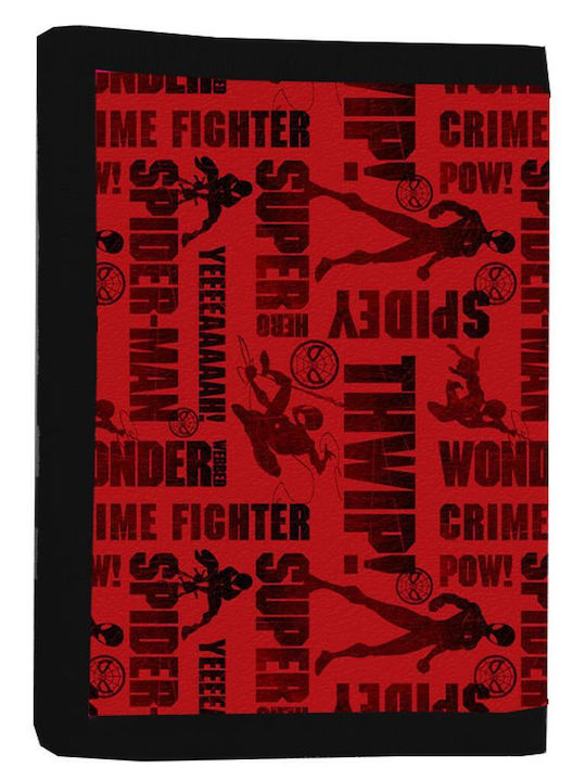 Marvel Kids Wallet & Keychain Red