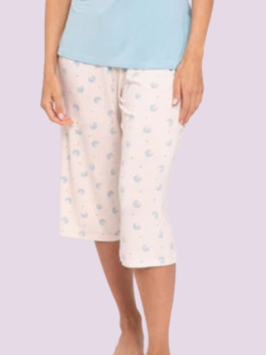 Muydemi Set Pijamale pentru Femei Albastru