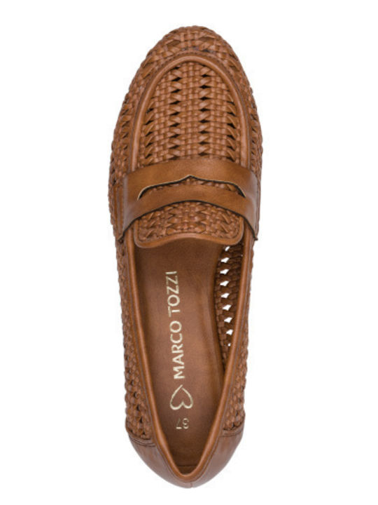 Women's Moccasins in Tabac Brown Color