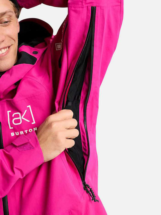 Burton 100021B69P Ανδρικό Μπουφάν Gore-Tex για Σκι & Snowboard Μωβ