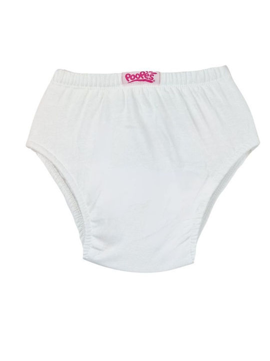 Poopes Kids' Brief White