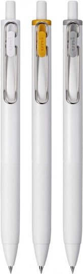 Uni Mitsubishi Gel Ballpoint Pen Uni-ball One 0.38 White Gold Silver 3-pack Umn-sc-38 Wgs3c 4902778319567