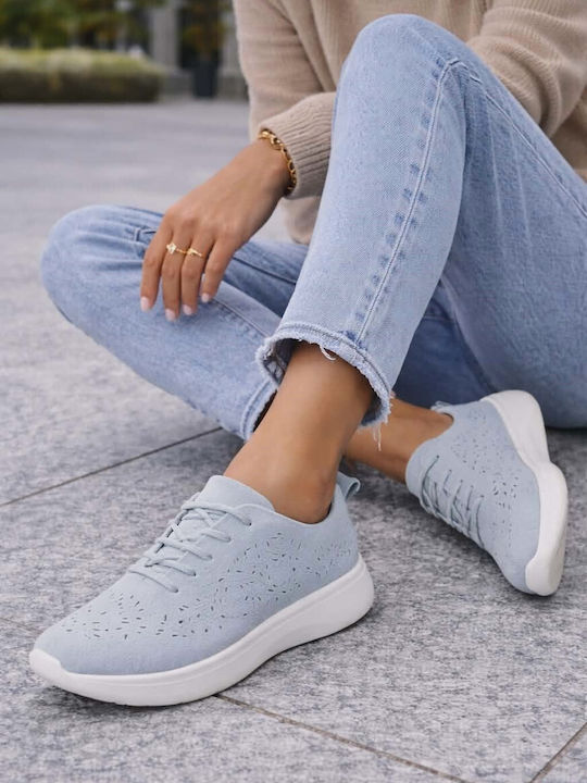 Damen Anatomisch Sneakers Hellblau