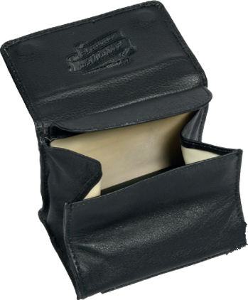 Tou Pappou Leather Tobacco Pouch With Magnetic Clasp cm