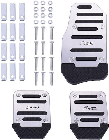 Alista Home Set de pedale Autoturism Universal Aluminiu Argintiu 3buc