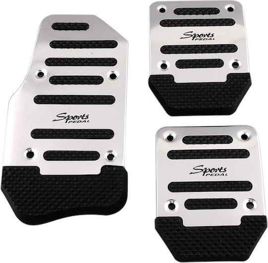 Alista Home Set de pedale Autoturism Universal Aluminiu Argintiu 3buc