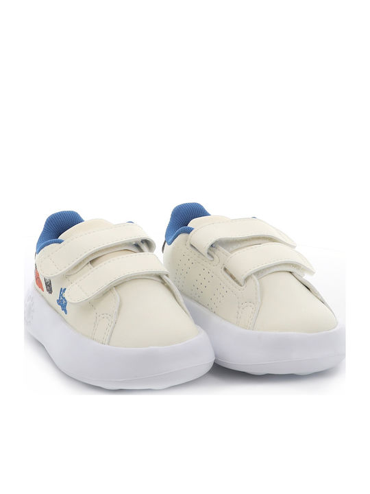 Advantage Kids Sneakers with Hoop & Loop Closure Beige