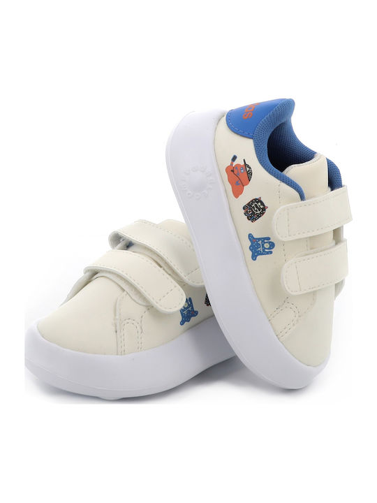 Advantage Kids Sneakers with Hoop & Loop Closure Beige