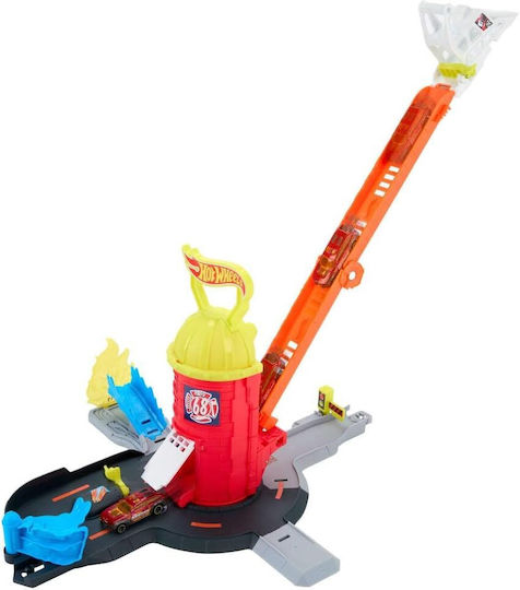 Hot Wheels City - Super Fire Station Track 1:64 Fire Truck For 4+ Years Old