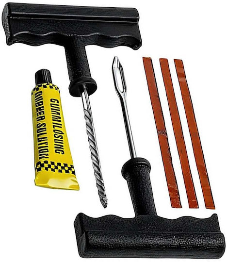 Avizar Tubeless Tire Repair Kit Hand Tools Sealing Plugs Black Silver