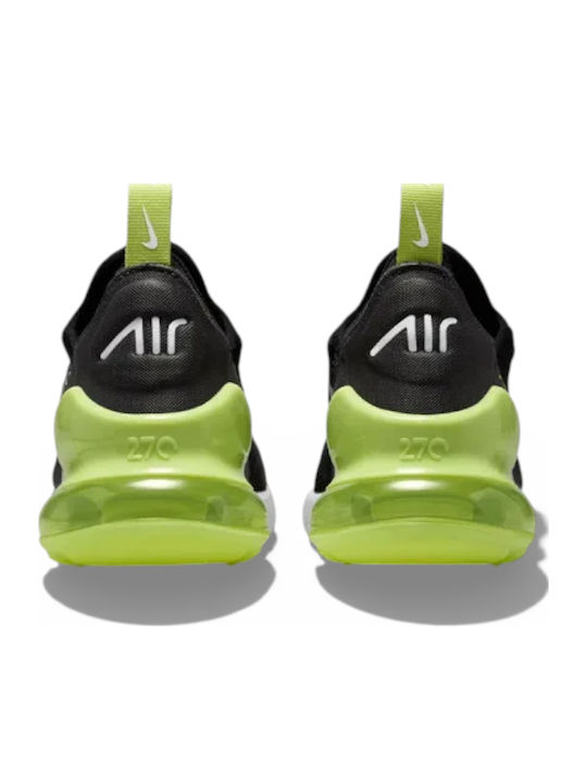 Air Max 270 Αθλητικά Παιδικά Παπούτσια Running με Κορδόνια Μαύρα