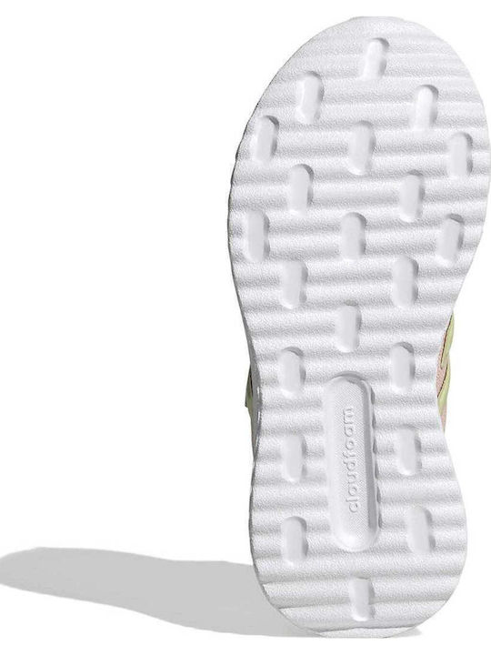 Kids Sports Shoes Running with Hoop & Loop Closure Pink