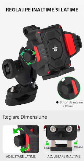 Motorrad Handyhalterung 2 Klemmhalterungen Anti-Vibration 15w Kabelloses Laden Typ-c Anschluss