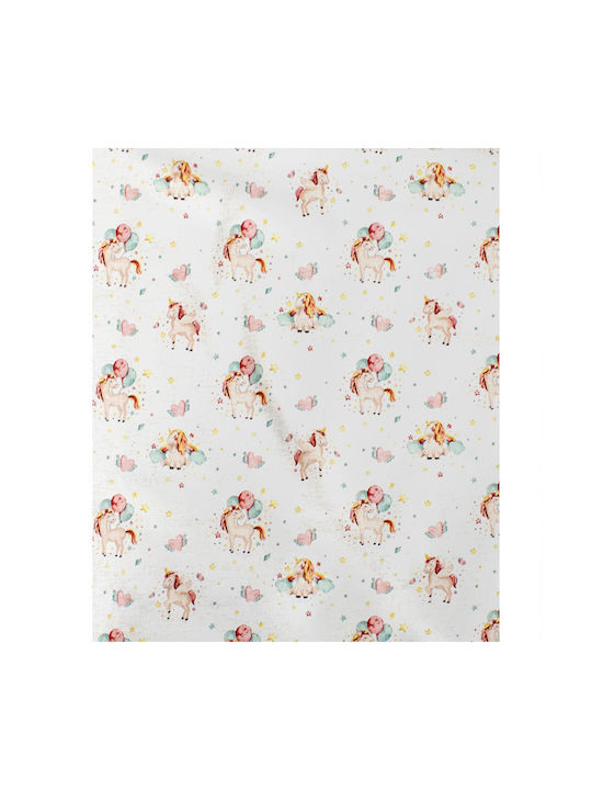Dimcol Детски Чаршаф За Количка Памучен Бял 80x110см