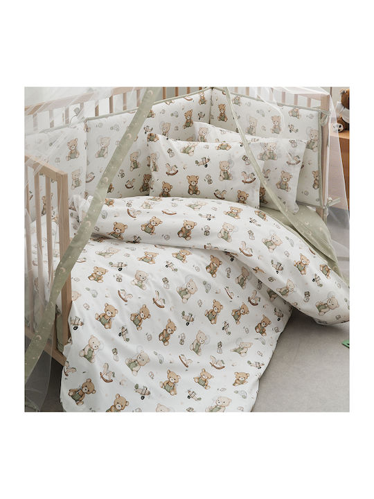 Vesta Home Baby Quilt Cotton Green 120x160cm