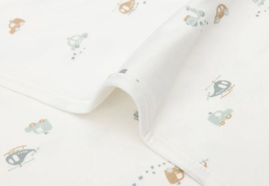 Jollein Pătură Pepinieră Swaddling pături 100% bumbac Ecru 75x100cm
