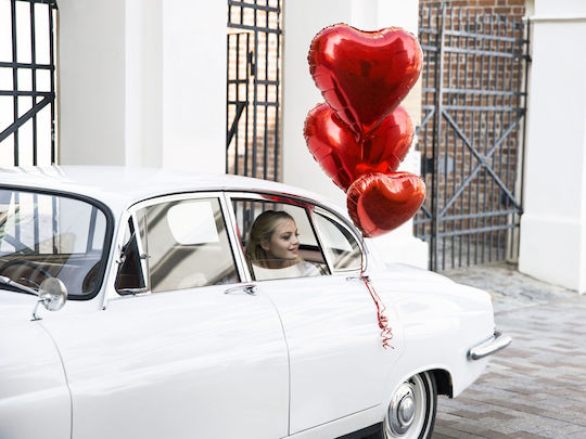 Luftballon Folie Jumbo Herz Rot 61cm