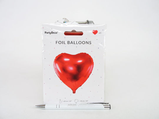 Luftballon Folie Jumbo Herz Rot 61cm