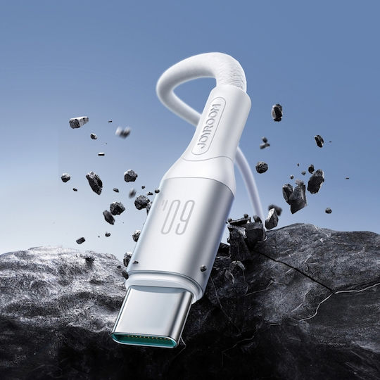 Joyroom S-A28 Flash USB 2.0 Kabel USB-C männlich - USB-A / USB-C 60W PD Weiß 1m