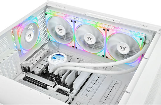 Thermaltake Toughfan Ex 140 Case Fans 94.43 CFM with ARGB Lighting 3 Pack White