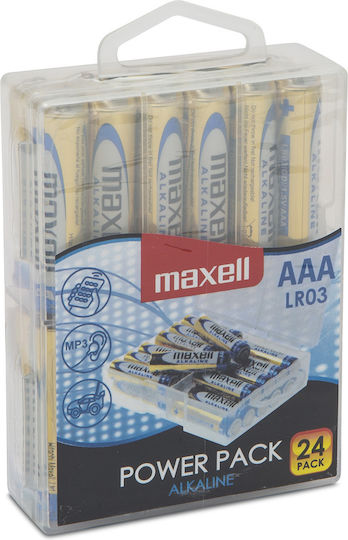 Baterii Alcaline AAA LR03 24 Bucăți – Maxell