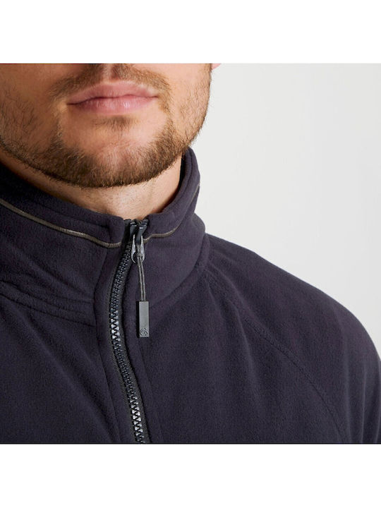 Men's Fleece Cardigan Dark Navy Blue