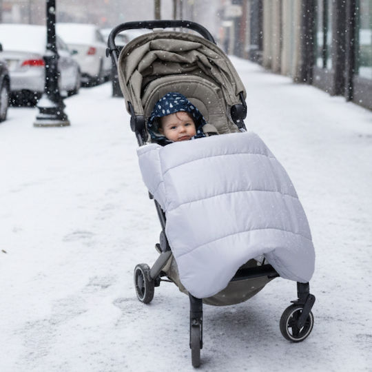 Kidizi Universal Sac de picioare pentru cărucior Impermeabil Gri cu căptușeală Fleece