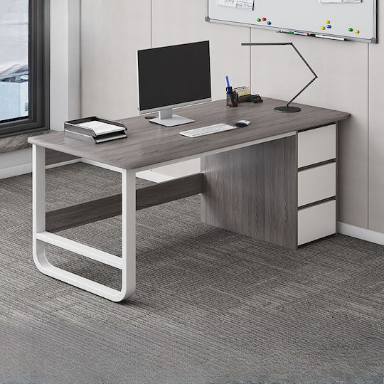Schreibtisch 120x50x74cm Grey-white Schreibtisch 120x50x74cm Grey-white