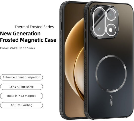 Abeel Umschlag Rückseite Kunststoff Schwarz (OnePlus 15)