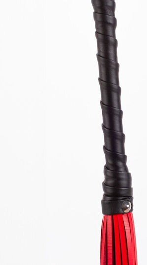 Bicycle Handlebar Grips Made Calf Leather Red Leather Tassels